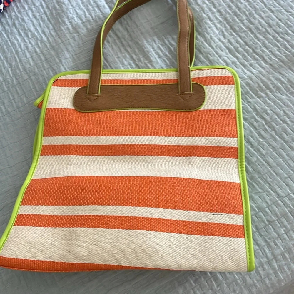 NWOT Neiman Marcus Vintage Striped Tote Bag